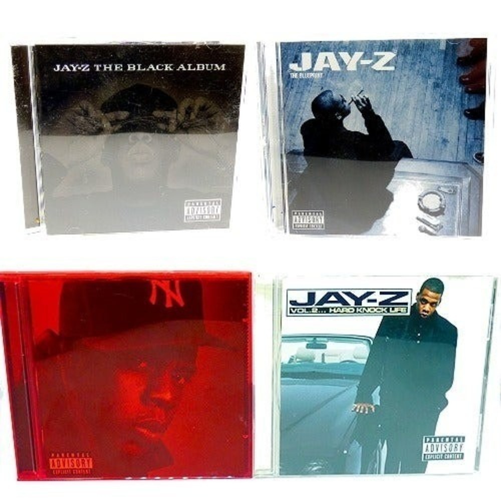 Jay-Z CD Lot Of 4 - Blueprint, Black Album, Kingdom Come & Hard Knock Life Gr Co